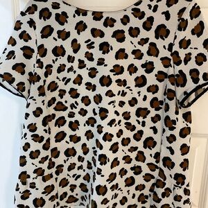 Zara animal print blouce